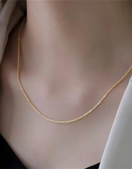 Load image into Gallery viewer, Popular Sparkling Necklace for Women Clavicle Chain Choker Fashion Jewelry Wedding Party Birthday Gift
