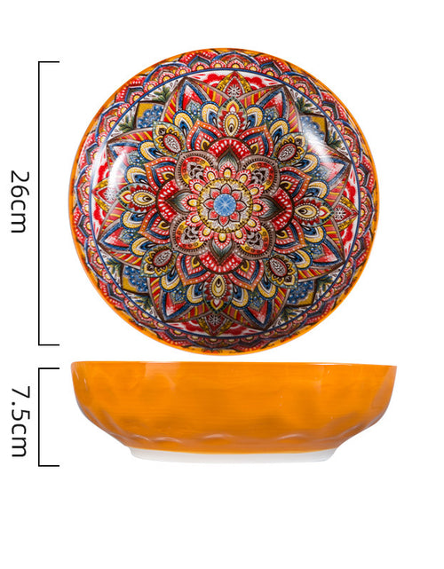 Load image into Gallery viewer, Dishes Suit Vintage Underglaze Household Bowls And Dishes
