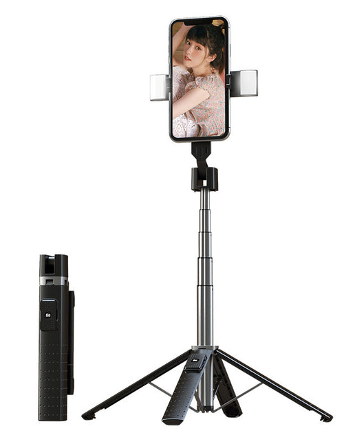 Load image into Gallery viewer, Quadrupod Double Fill Light Mobile Phone Bluetooth-compatible Selfie Stick
