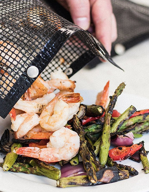 Load image into Gallery viewer, Reusable BBQ Grill Mesh Bag Non-stick Barbecue Baking Isolation Pad Outdoor Picnic Camping BBQ Kitchen Tools
