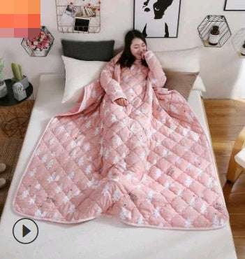 Load image into Gallery viewer, Winter Lazy Quilt with Sleeves
