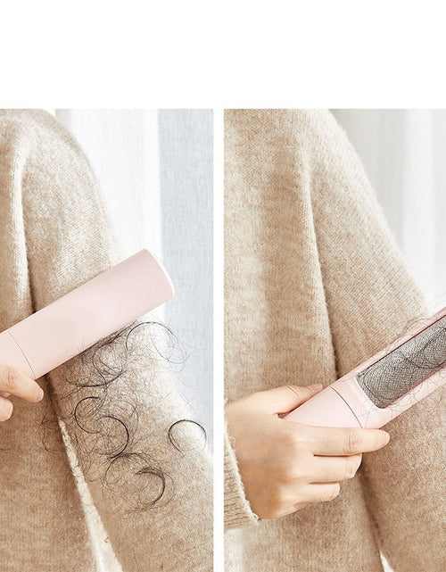 Load image into Gallery viewer, 2-1 Reusable Pet Hair Remover Brush Lint Roller Portable Effective Self Cleaning Tool for Cat Dog Fur Hair Dust Removal Brush
