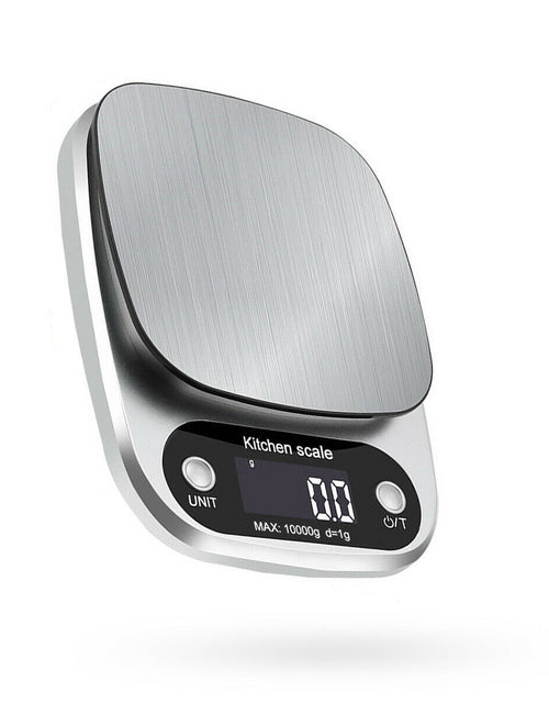 Load image into Gallery viewer, Digital Kitchen Food Diet Scale, Multifunction Weight Balance 22lbs 1g Kitchen Scale Stainless Steel Weighing Scale For Food Diet Postal Balance Measuring
