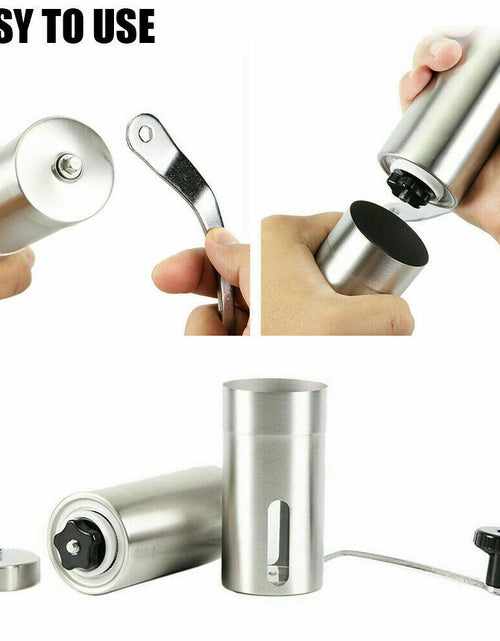 Load image into Gallery viewer, Hand Crank Pepper Conical Burr Grinder Coffee Beans Mill Muller Stainless Steel
