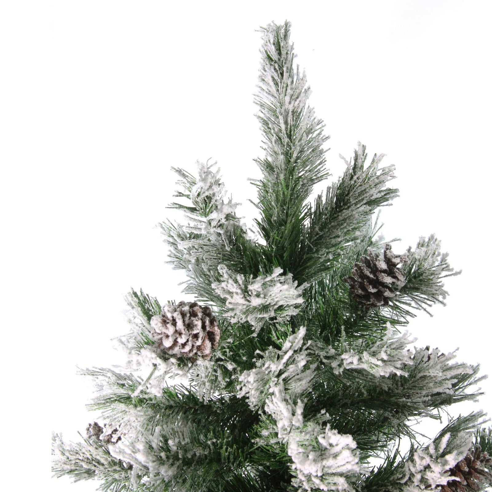 Medium Flocked Angel Pine Artificial Christmas Tree - 6' - Unlit