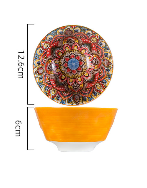 Load image into Gallery viewer, Dishes Suit Vintage Underglaze Household Bowls And Dishes
