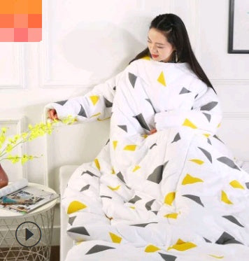 Load image into Gallery viewer, Winter Lazy Quilt with Sleeves
