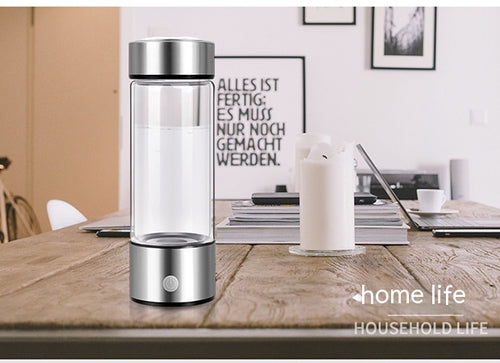 Load image into Gallery viewer, Hydrogen Water Bottles Electric Hydrogen Rich Water Generator Bottle New Technology Rechargeable Portable Antioxidant
