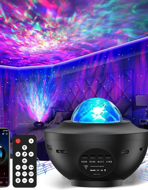 Load image into Gallery viewer, New LED Starry Galaxy Projector Night Light Child Gift USB Bluetooth Music Player Star Nightlight Colorful Projector Night Lamp
