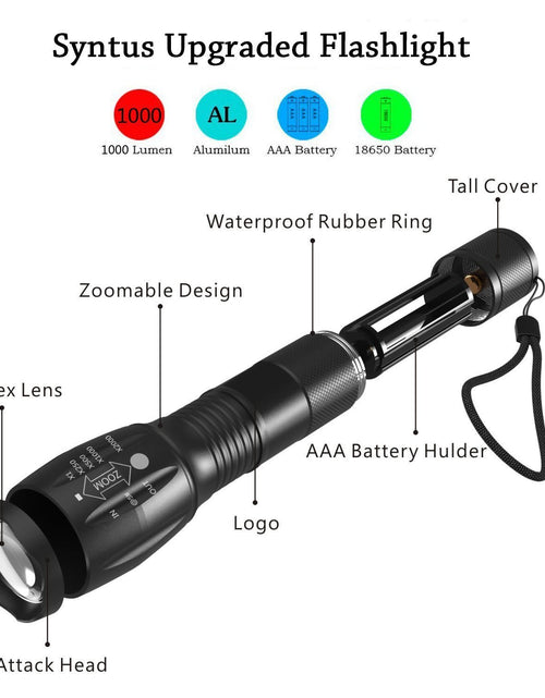Load image into Gallery viewer, Portable Mini Flashlight LED ZOOM Torch Hunting Zoomable Flashlight Torch Light
