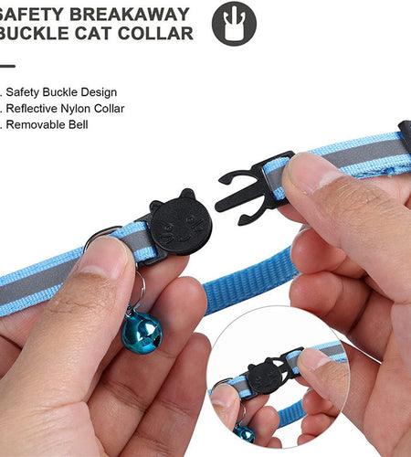 Reflective Collar Waterproof Holder Case For Airtag Air Tag Airtags Protective Cover Cat Dog Kitten Puppy Nylon Collar