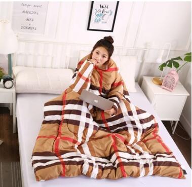 Load image into Gallery viewer, Winter Lazy Quilt with Sleeves
