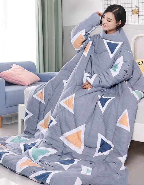 Load image into Gallery viewer, Winter Lazy Quilt with Sleeves
