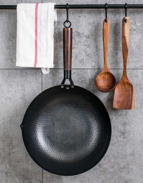 Load image into Gallery viewer, Iron Pan Traditional Iron Wok Handmade
