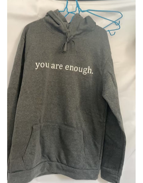 Load image into Gallery viewer, Dear Person Behind Me,the World Is A Better Place,with You In It,love,the Person In Front Of You,Women&#39;s Plush Letter Printed Kangaroo Pocket Drawstring Printed Hoodie Unisex Trendy Hoodies
