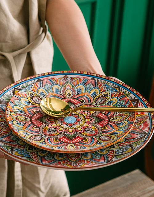 Load image into Gallery viewer, Dishes Suit Vintage Underglaze Household Bowls And Dishes
