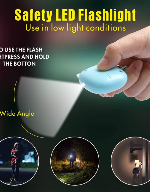 Load image into Gallery viewer, Safe Sound Personal Alarm,  3 Pack 130 Db Loud Siren Song Emergency Self-Defense Security Alarm Keychain with LED Light, Personal Sound Safety Siren for Women, Men, Children, Elderly
