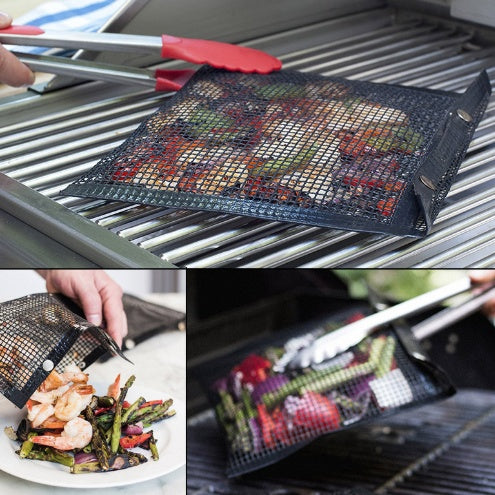 Load image into Gallery viewer, Reusable BBQ Grill Mesh Bag Non-stick Barbecue Baking Isolation Pad Outdoor Picnic Camping BBQ Kitchen Tools
