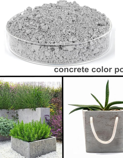 Load image into Gallery viewer, Grey Pigment Cement Pastel Tile Paint Color Pigment DIY Manually Paving Concrete Mold Concrete Color Pigment Dye for Cement Mortar Grout (Grey, 4 Oz)
