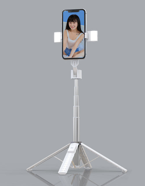 Load image into Gallery viewer, Quadrupod Double Fill Light Mobile Phone Bluetooth-compatible Selfie Stick
