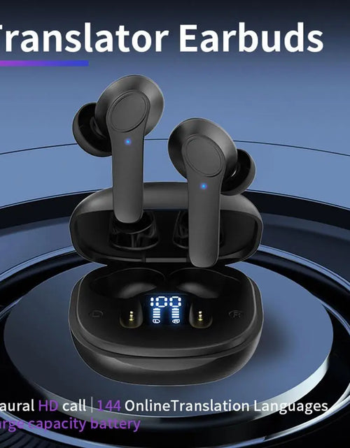 Load image into Gallery viewer, Translator Earbuds 144 Languages APP Real-Time Translator Earphones Smart Voice Translator Earbuds Wireless Translation Headset
