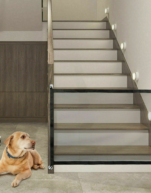 Load image into Gallery viewer, Pets Dog Cat Baby Safety Gate Mesh Fence Magic Portable Guard Net Stairs Doors
