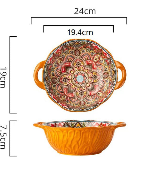 Load image into Gallery viewer, Dishes Suit Vintage Underglaze Household Bowls And Dishes
