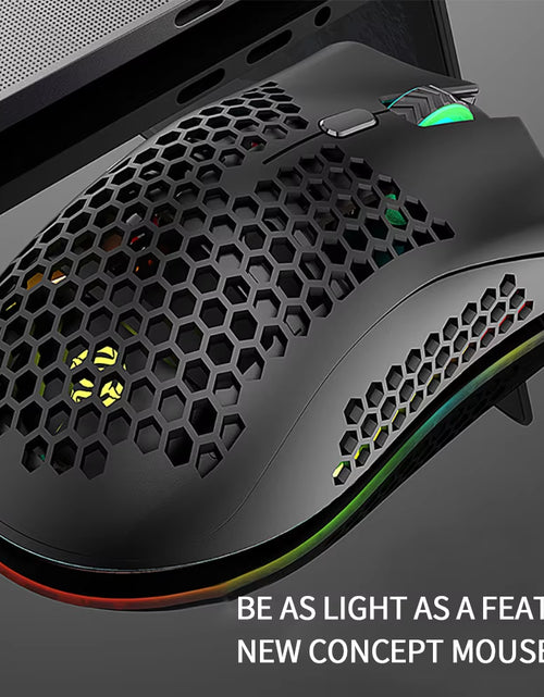 Load image into Gallery viewer, BM600 Wireless Mouse Luminescent Desktop Computer Laptop Universal Rechargable Lightweight Ergonomics Game E-Sports Mouses
