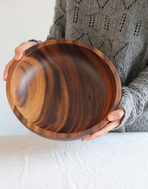 Load image into Gallery viewer, Kitchen Natural Wooden Bowl Household Fruit Bowl Salad Bowl For Home Restaurant Food Container Wooden Utensils Note The Size Hot
