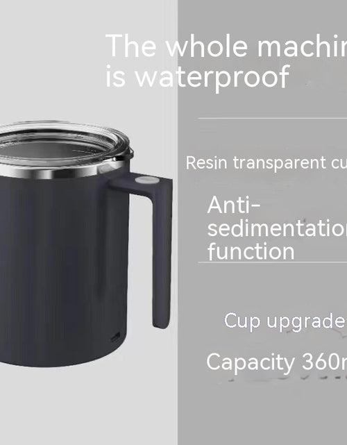 Load image into Gallery viewer, Portable Smart Magnetic Automatic Mixing Coffee Cup Rechargeable Rotating Home Office Travel Stirring Cup

