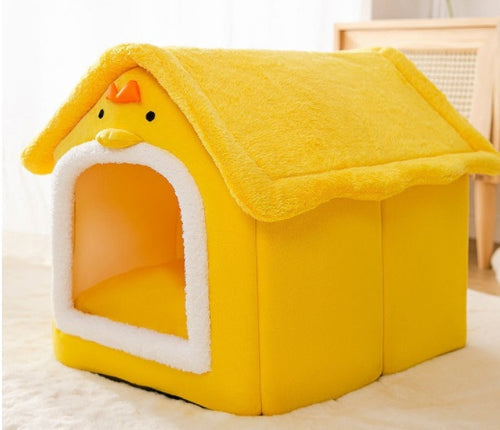 Load image into Gallery viewer, Foldable Dog House Pet Cat Bed Winter Dog Villa Sleep Kennel Removable Nest Warm Enclosed Cave Sofa Pets Supplies
