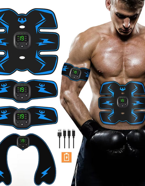 Load image into Gallery viewer, USB Rechargable EMS Muscle Stimulator Electric Massage Therapy Pain Relief Weight Loss Meridianfull Body Massager Fitness
