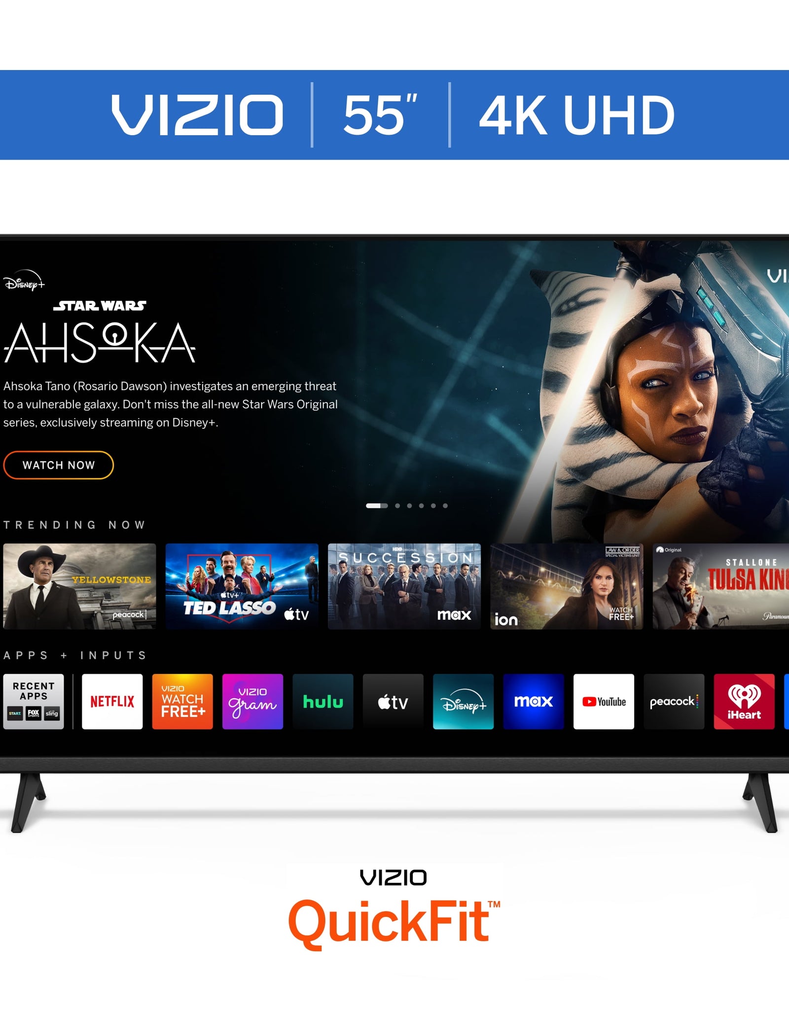 55” Class 4K UHD LED HDR Smart TV (New) V4K55M-08