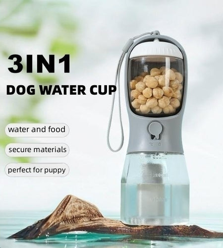 Dog Water Cup Drinking Food Garbage Bag Three-in-one Portable Small Multi-functional Pet Cups Pets Supplies
