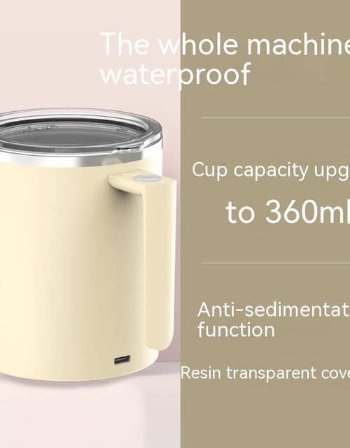 Load image into Gallery viewer, Portable Smart Magnetic Automatic Mixing Coffee Cup Rechargeable Rotating Home Office Travel Stirring Cup
