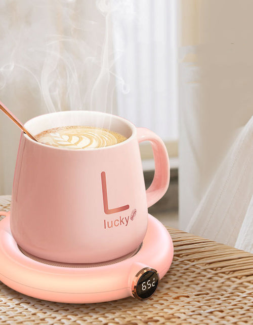 Load image into Gallery viewer, Coffee Mug Warmer Warm Coaster Smart Heating Cup Thermal Insulation Constant Temperature Coaster Heating Pad Desktop
