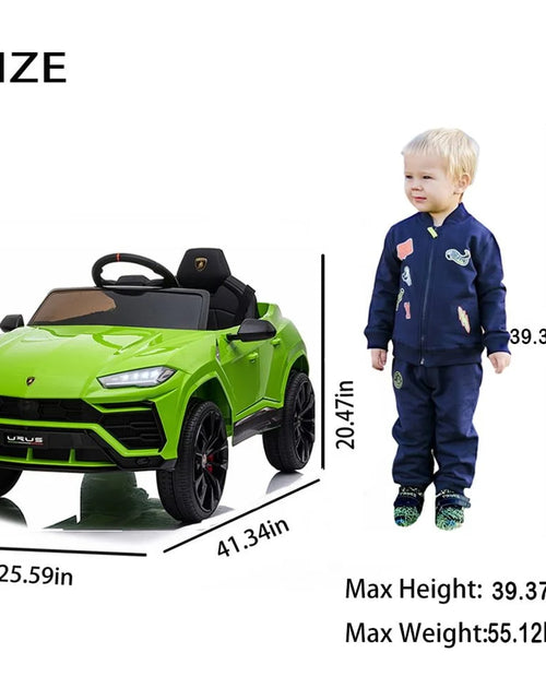 Load image into Gallery viewer, Lamborghini Urus 12V Electric Powered Ride on Car Toys for Girls Boys, Red Kids Electric Vehicles Ride on Toys with Remote Control, Foot Pedal, MP3 Player and LED Headlights, CL61
