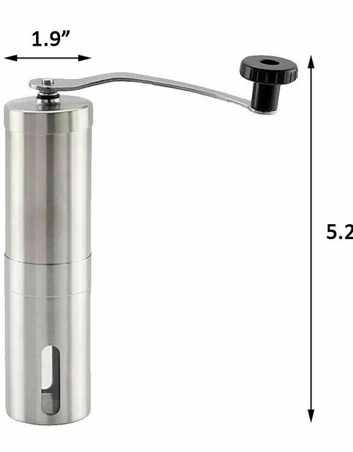 Load image into Gallery viewer, Hand Crank Pepper Conical Burr Grinder Coffee Beans Mill Muller Stainless Steel
