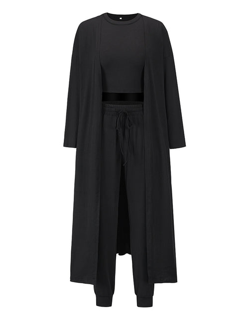 Load image into Gallery viewer, Women&#39;s Knitted Slim-fit Temperament Vest And Trousers Sports Suit
