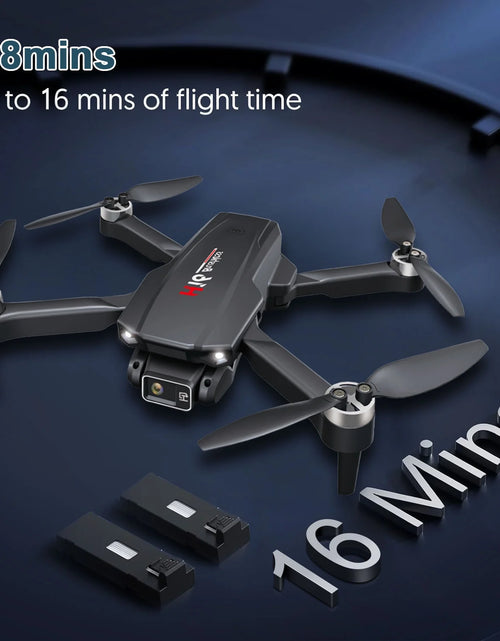 Load image into Gallery viewer, H16 Drone with Camera for Adults 4K, Foldable Drone for Beginners with Brushless Motor, Optical Flow Positioning, with 2 Batteries and Carrying Case
