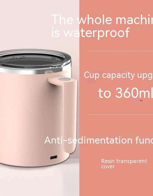 Load image into Gallery viewer, Portable Smart Magnetic Automatic Mixing Coffee Cup Rechargeable Rotating Home Office Travel Stirring Cup

