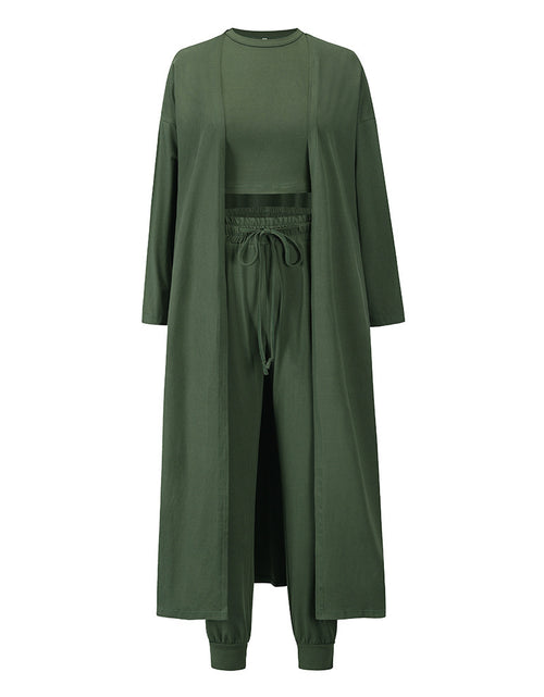 Load image into Gallery viewer, Women&#39;s Knitted Slim-fit Temperament Vest And Trousers Sports Suit
