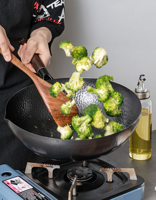 Load image into Gallery viewer, Iron Pan Traditional Iron Wok Handmade

