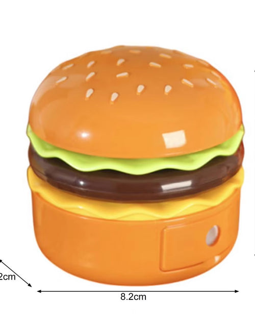 Load image into Gallery viewer, Hamburger Table Lamp with Pencil Sharpener Creative Shape Flexible Hose Design 2-In-1 Multifunctional Bedside Lamp Home Decor
