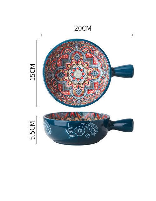 Load image into Gallery viewer, Glazed Salad Bowl Dessert Bowl Household
