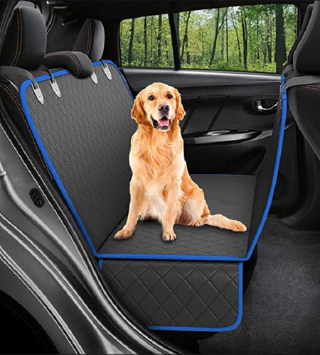 Dog Car Seat Cover View Mesh Pet Carrier Hammock Safety Protector Car Rear Back Seat Mat With Zipper And Pocket For Travel
