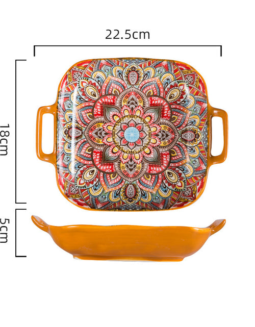 Load image into Gallery viewer, Dishes Suit Vintage Underglaze Household Bowls And Dishes
