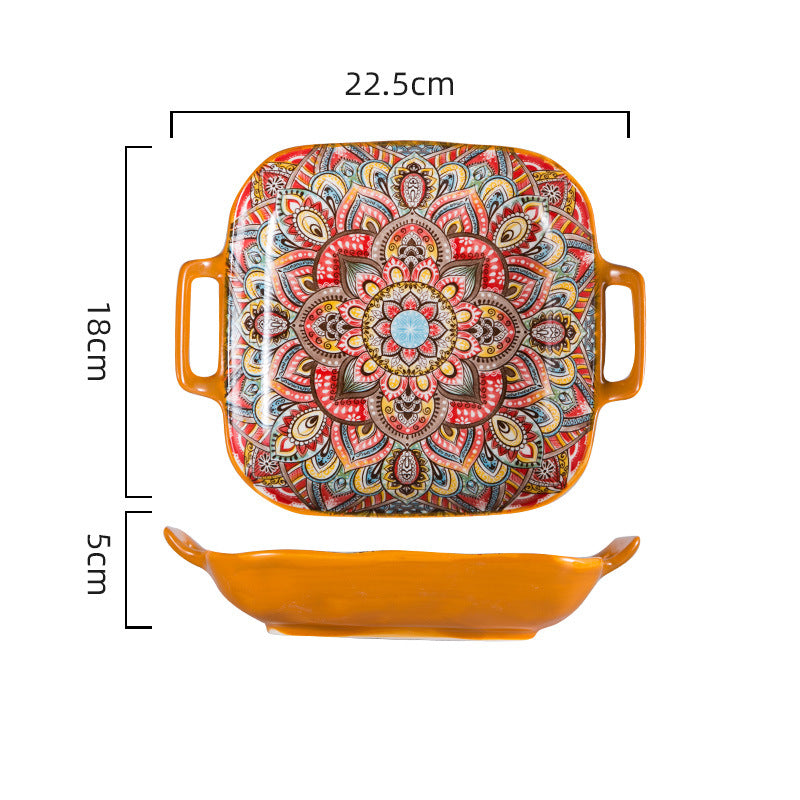 Dishes Suit Vintage Underglaze Household Bowls And Dishes
