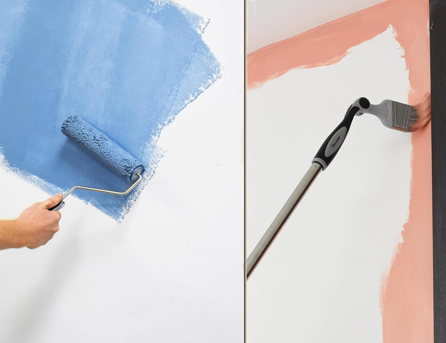 Paint Roller Set - 9 Inch Paint Roller with Extension Pole,Extendable Paint Brush,Paint Tray Etc.