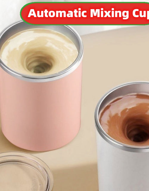 Load image into Gallery viewer, Portable Smart Magnetic Automatic Mixing Coffee Cup Rechargeable Rotating Home Office Travel Stirring Cup
